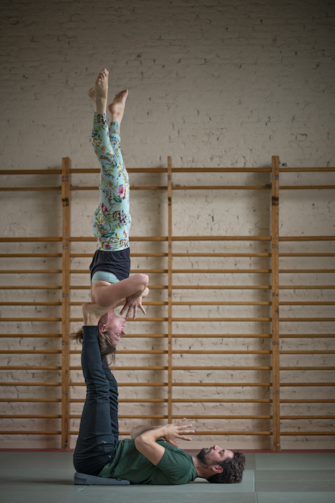 AcroYoga Star Pose